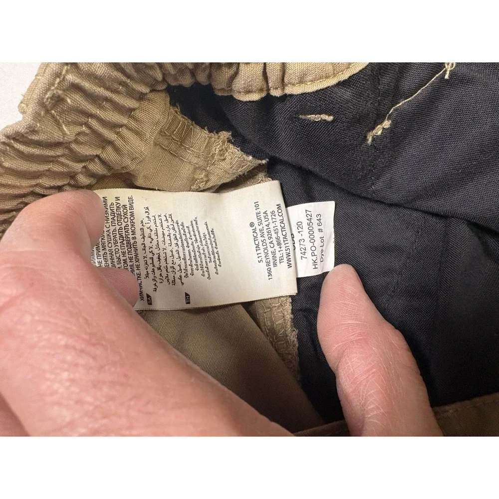 5.11 Tactical 74273 Pants 32x32 Mens Ripstop Tan
